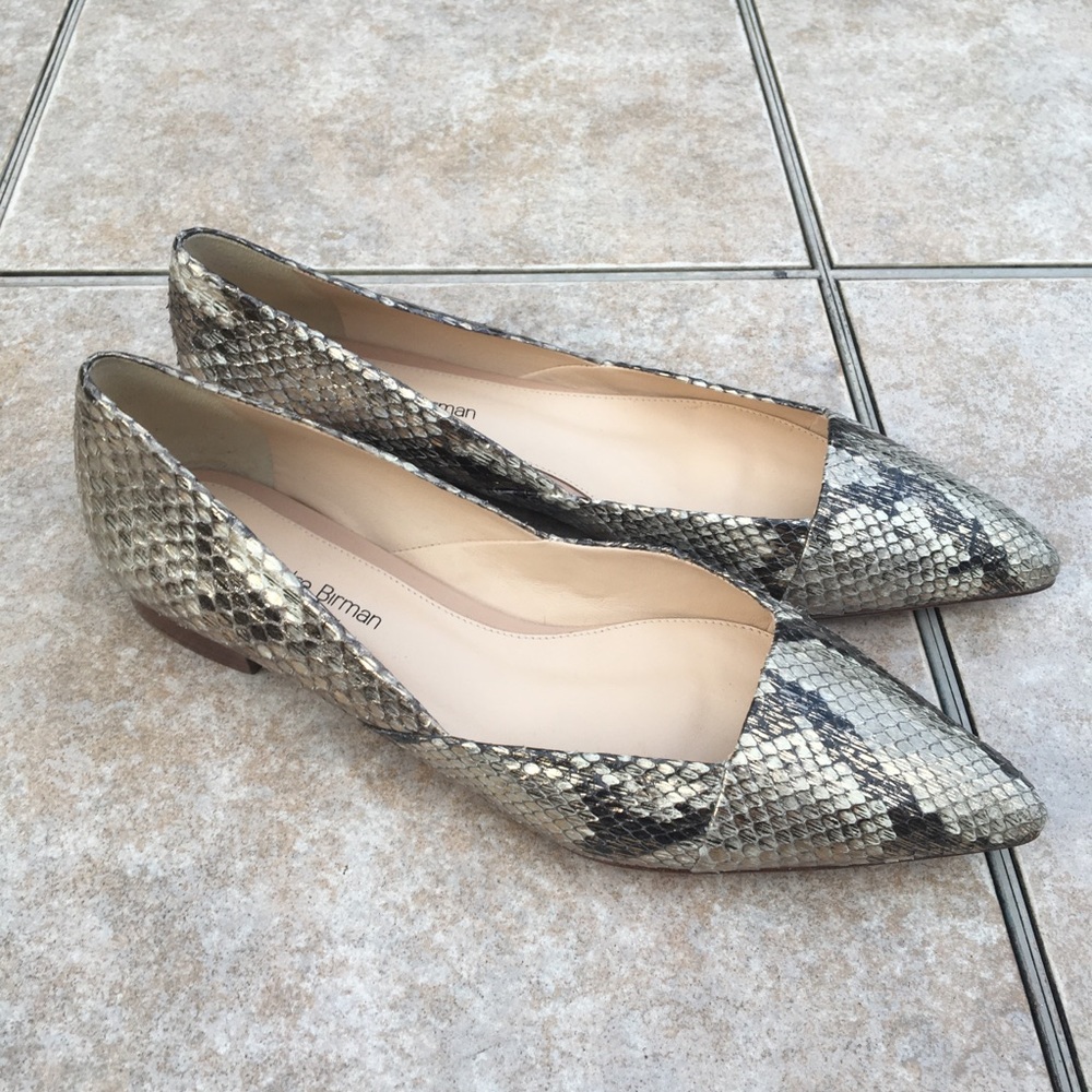Alexander Birman Python Snake Metallic Flats - image 5